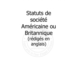 Traduction de statuts de sociétéGB ou US